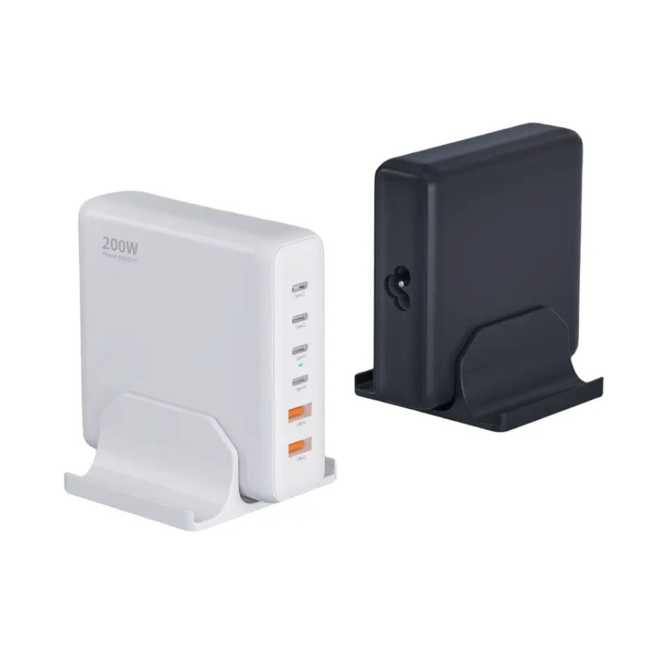 200W Desktop PD Charger na may 6 Type C port