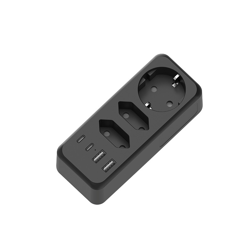 3 Mga Outlet EU Wall Power Strip