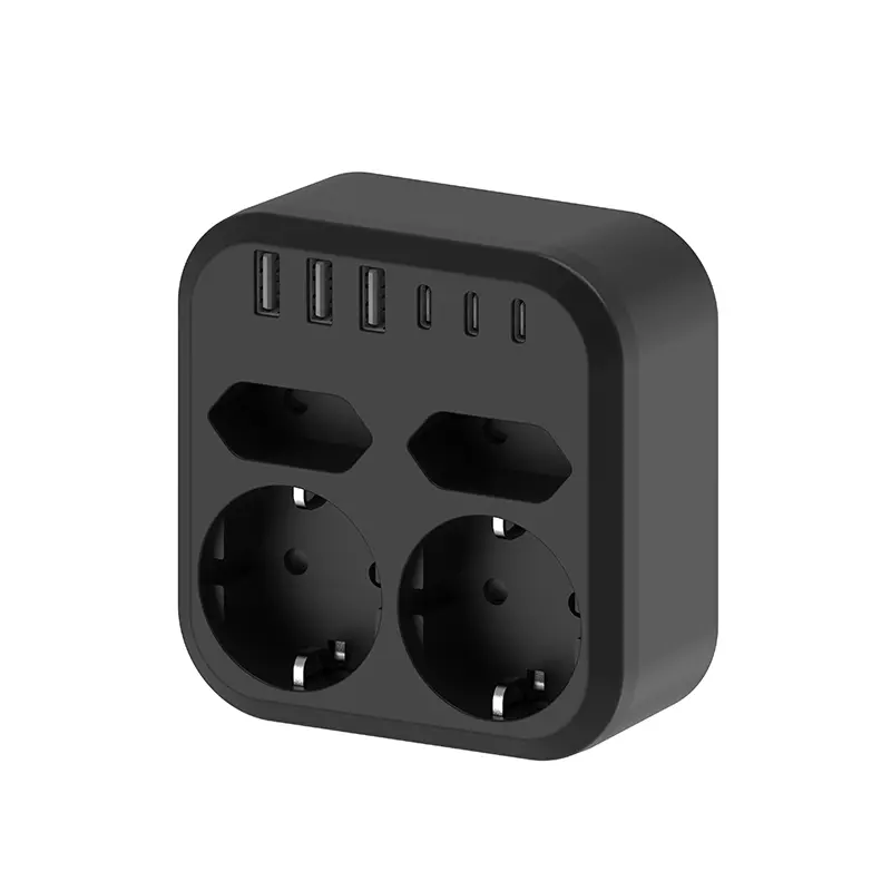 4 outlet eu wall power strip