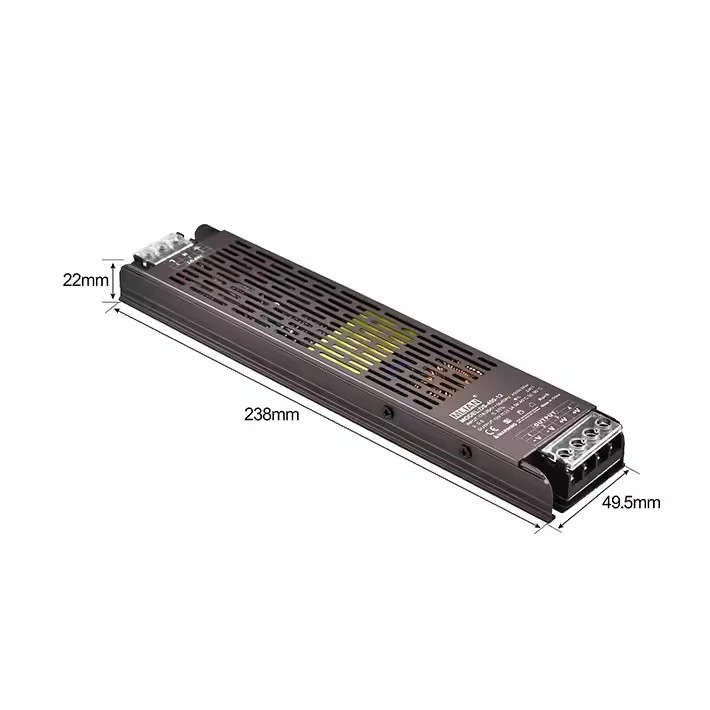 Ultra Manipis o Slim 100W 12V/24V Single Output Switching Power Supply